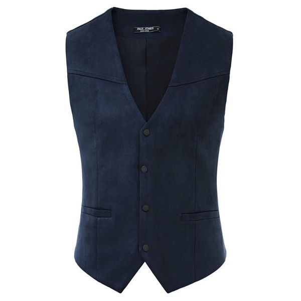 men's vests faux suede vest waistcoat sleeveless deep v-neck snap-button placket garment, Black;white
men's vests faux suede vest waistcoat sleeveless deep v-neck snap-button placket garment, Black;white