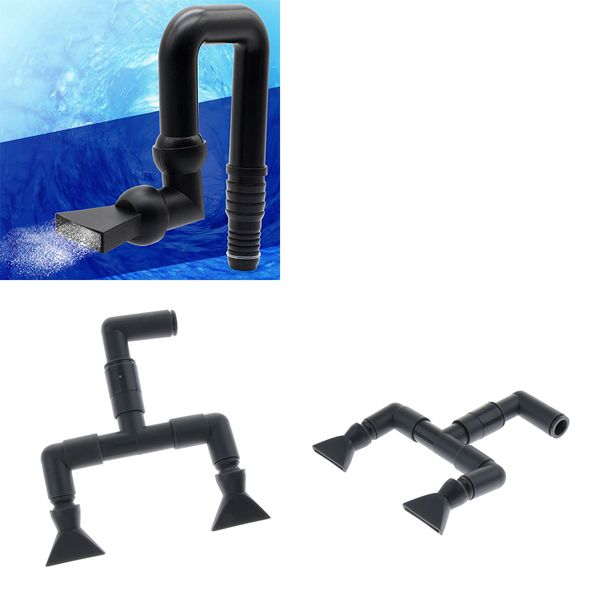 2 pcs diy black aquarium water circulation system pipe dual head duckbill nozzle
2 pcs diy black aquarium water circulation system pipe dual head duckbill nozzle