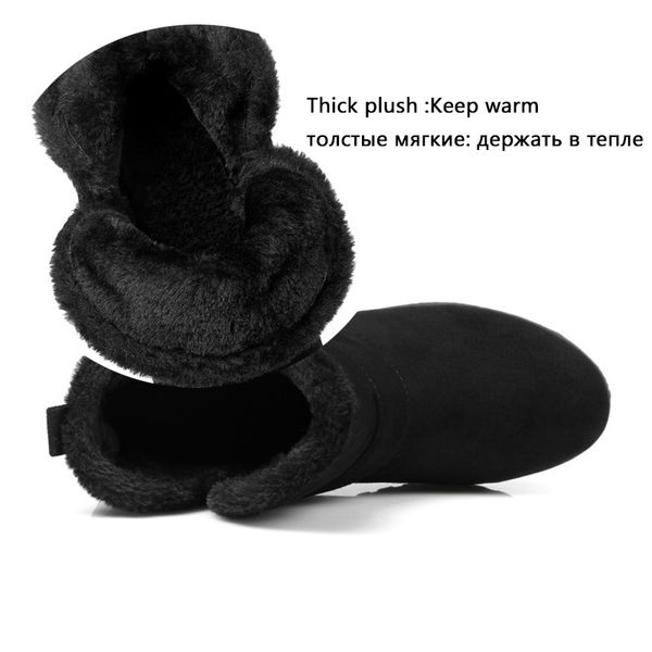 size 30-48 slip on comfortable women shoes woman winter warm plush woman snow boots warm fur ankle boots women, Black
size 30-48 slip on comfortable women shoes woman winter warm plush woman snow boots warm fur ankle boots women, Black