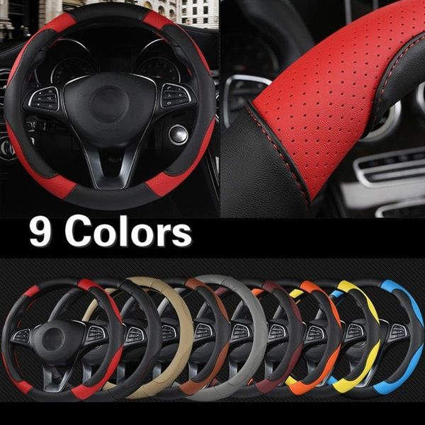 sport style contrast color non-slip sweat good breathable pu leatherette universal 15 inch car steering wheel cover protector
sport style contrast color non-slip sweat good breathable pu leatherette universal 15 inch car steering wheel cover protector