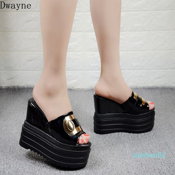 summer new women's slippers muffin bottom increased slippers waterproof platform 13cm super high heel l02, Black
summer new women's slippers muffin bottom increased slippers waterproof platform 13cm super high heel l02, Black