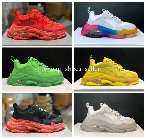 2019 new chaussures triple s designer shoes paris 17fw triple-s sneaker yellow green 3 generation of combin leisure daddy shoes 36-45, White;red
2019 new chaussures triple s designer shoes paris 17fw triple-s sneaker yellow green 3 generation of combin leisure daddy shoes 36-45, White;red