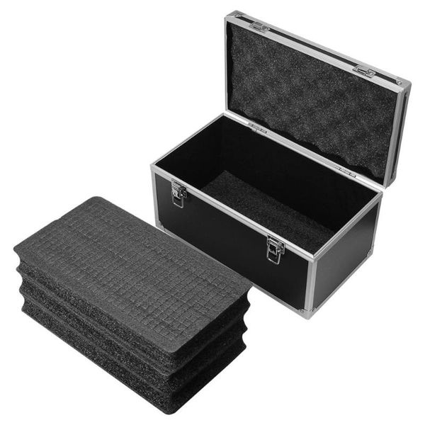 aluminum alloy toolbox shockproof instrument box portable parts box safety equipment case outdoor 30x17x16cm
aluminum alloy toolbox shockproof instrument box portable parts box safety equipment case outdoor 30x17x16cm