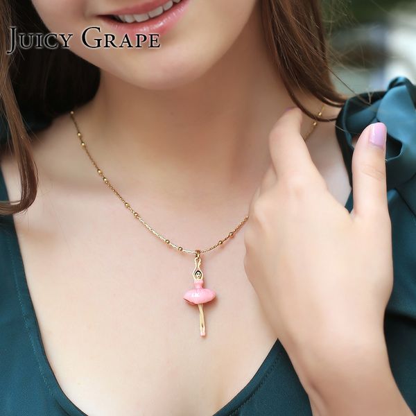 new arrivals ballet dancing girl enamel glaze woman pendant necklace choker ing, Silver
new arrivals ballet dancing girl enamel glaze woman pendant necklace choker ing, Silver