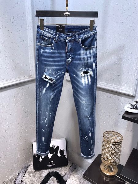 20ss mens designer jeans hole fashion side stripe stretch jeans skinny spliced ripped stree denim pants us size, Blue
20ss mens designer jeans hole fashion side stripe stretch jeans skinny spliced ripped stree denim pants us size, Blue