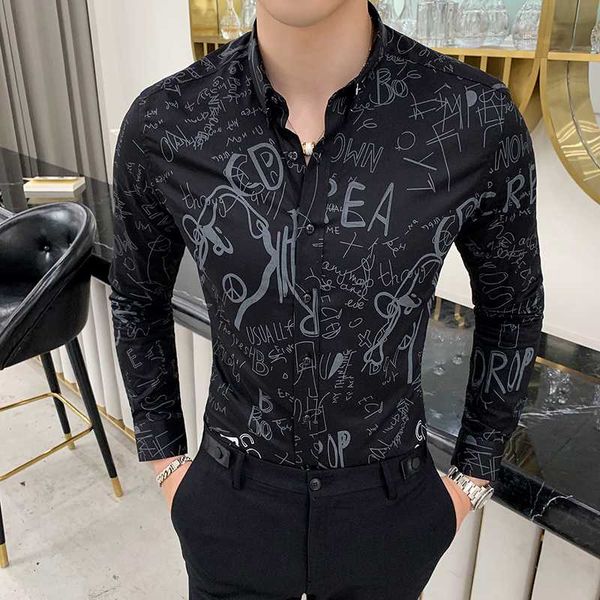 letter print shirts men business black white streetwear camisa 2020 autumn casual shirts slim fit long sleeve shirt, White;black
letter print shirts men business black white streetwear camisa 2020 autumn casual shirts slim fit long sleeve shirt, White;black