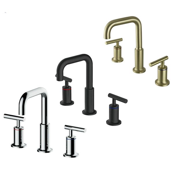 100% soild brass double handles bathroom basin water mixer separate style sink faucet chrome matt black brushed gold tapware
100% soild brass double handles bathroom basin water mixer separate style sink faucet chrome matt black brushed gold tapware