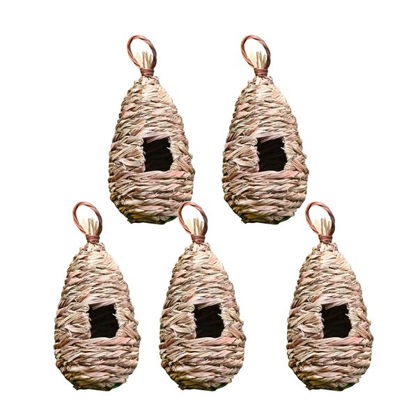 5 pieces handmade woven straw bird nest cage birdhouse for parrot pigeon swallow small pets
5 pieces handmade woven straw bird nest cage birdhouse for parrot pigeon swallow small pets
