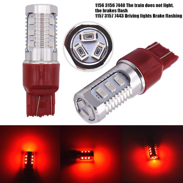 brake light tail reversing taillights t20 flash led bulbs high brightness strobe flashing car styling