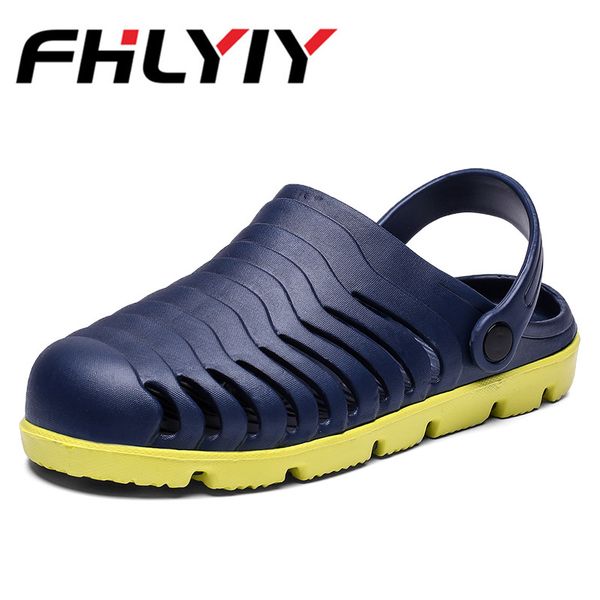 men outdoor sandals summer hole shoes rubber men eva garden shoes beach flat sandals slippers, Black
men outdoor sandals summer hole shoes rubber men eva garden shoes beach flat sandals slippers, Black