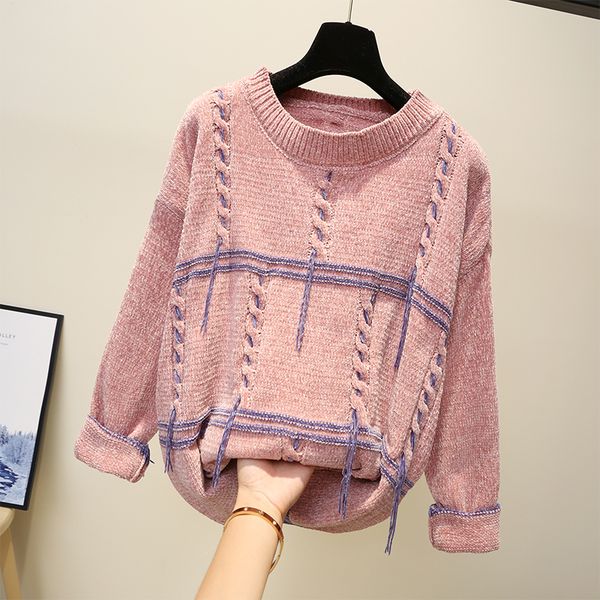 candy colored lace-up pattern sweaters autumn runway womens harajuku knitwear pull femme vintage sweet oversized pullovers long sleeve loose, White;black
candy colored lace-up pattern sweaters autumn runway womens harajuku knitwear pull femme vintage sweet oversized pullovers long sleeve loose, White;black
