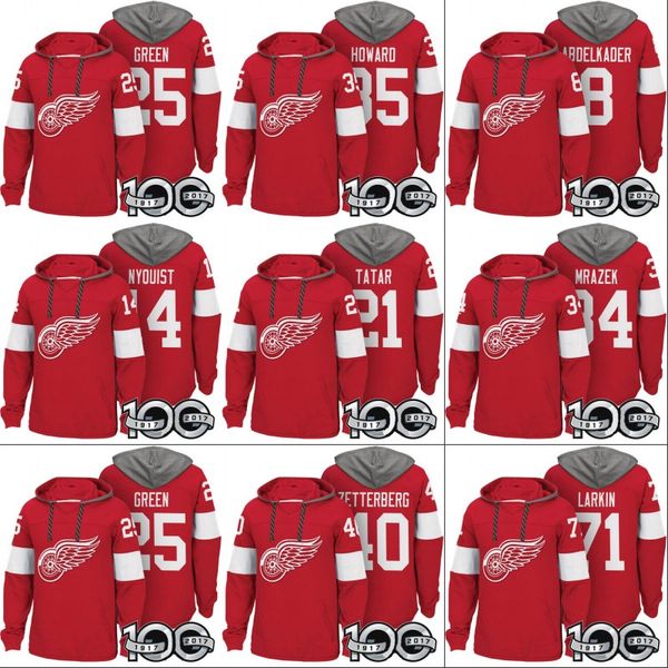 detroit red wings hoodies 100th patch 71 dylan larkin 8 justin abdelkader 14 gustav nyquist 21 tomas tatar 40 henrik zetterberg jerseys, Black;red
detroit red wings hoodies 100th patch 71 dylan larkin 8 justin abdelkader 14 gustav nyquist 21 tomas tatar 40 henrik zetterberg jerseys, Black;red