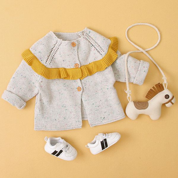 cute newborn baby boy girl long sleeve ruffles knitting sweater autumn winter warm baby clothes, White
cute newborn baby boy girl long sleeve ruffles knitting sweater autumn winter warm baby clothes, White