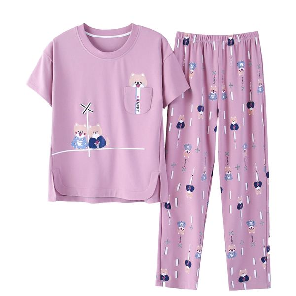 2019new dog print cute pajama sets women cartoon casual nightgown spring and autumn cotton 14 style long underpants + short, Blue;gray
2019new dog print cute pajama sets women cartoon casual nightgown spring and autumn cotton 14 style long underpants + short, Blue;gray