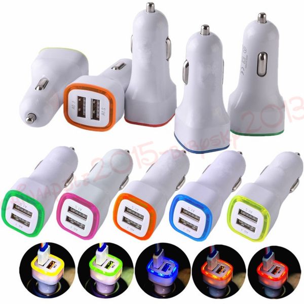 car charger led light dual usb ports 2.1a car charger power adapter for iphone samsung android phone gps pc mp3 with retail box
car charger led light dual usb ports 2.1a car charger power adapter for iphone samsung android phone gps pc mp3 with retail box