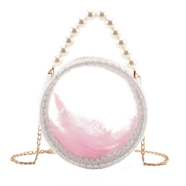 candy color hand-woven bag small fragrance wind acrylic feather transparent bag pearl small round beach handbag
candy color hand-woven bag small fragrance wind acrylic feather transparent bag pearl small round beach handbag