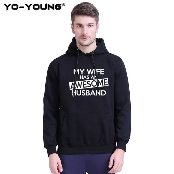 yo-young men hoodies sweatshirts funny letters my wife has an awesome husband design casual streetwear, Black
yo-young men hoodies sweatshirts funny letters my wife has an awesome husband design casual streetwear, Black