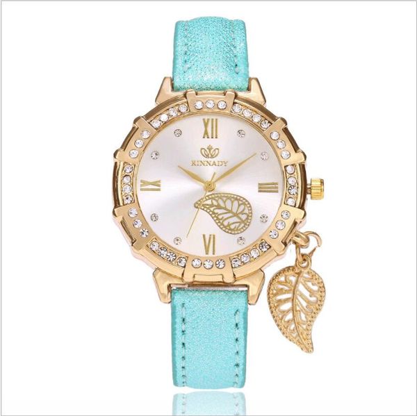 luxury watch women leather stripe quartz watch diamond watches leaf pendant bracelet wrist watches for women, Slivery;brown
luxury watch women leather stripe quartz watch diamond watches leaf pendant bracelet wrist watches for women, Slivery;brown