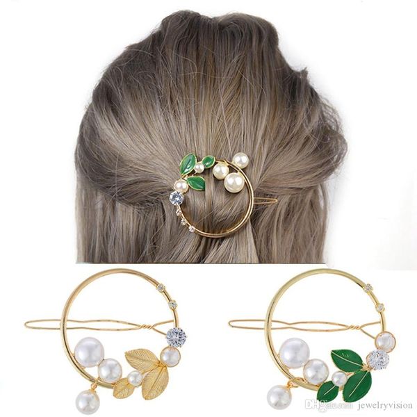 europe fashion jewelry women's vintage circle leaves pearls barrette hairpin hair clip bobby pin lady barrettes s600, Golden;silver
europe fashion jewelry women's vintage circle leaves pearls barrette hairpin hair clip bobby pin lady barrettes s600, Golden;silver