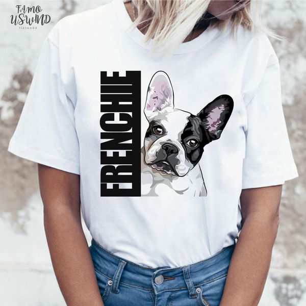 french bulldog t shirt women female t shirt tee shirts femme cartoon harajuku kawaii korean funny ulzzang clothes tshirt, White
french bulldog t shirt women female t shirt tee shirts femme cartoon harajuku kawaii korean funny ulzzang clothes tshirt, White