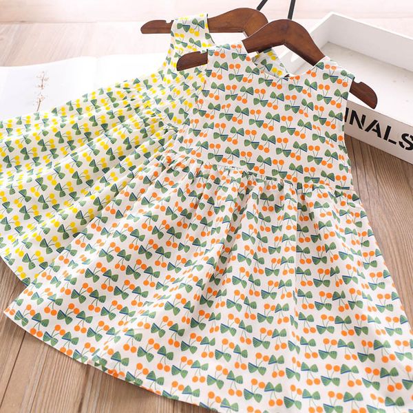 2020 summer girls printed cherry dress children's clothing wholesale, Red;yellow
2020 summer girls printed cherry dress children's clothing wholesale, Red;yellow