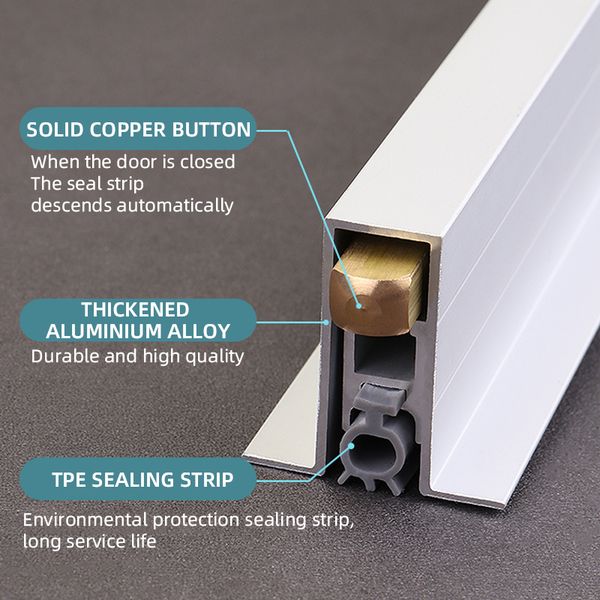 concealed automatic door bottomaluminum door bottom seal automatic drop down seal