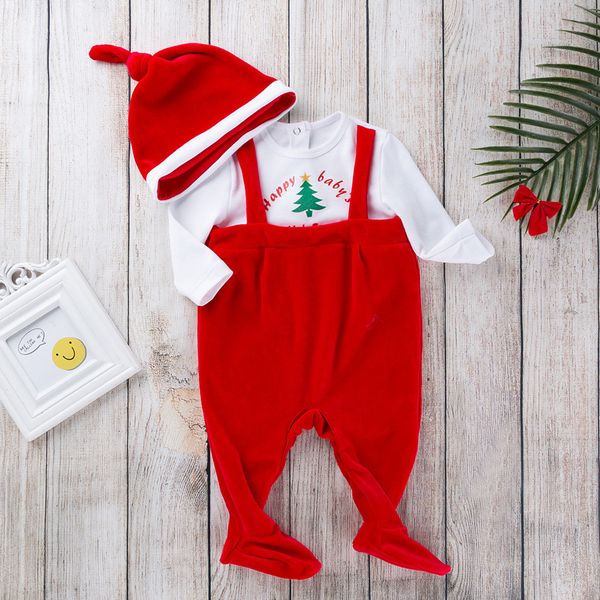 2019 new christmas children sets for toddlers baby solid long sleeve letter +red romper+hats girls boys costume sets, White
2019 new christmas children sets for toddlers baby solid long sleeve letter +red romper+hats girls boys costume sets, White