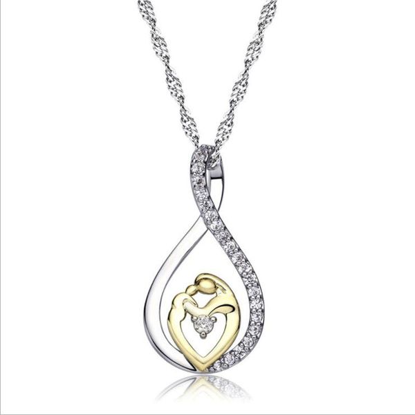 trendy 925 silver necklaces for women micro-inlay zircon mother child water drop pendant necklace mother's day jewelry gifts
trendy 925 silver necklaces for women micro-inlay zircon mother child water drop pendant necklace mother's day jewelry gifts