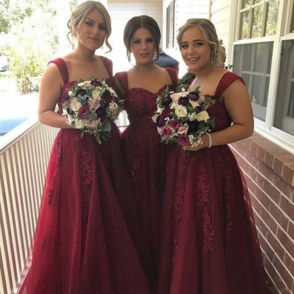 2019 plus size bridesmaid dresses burgundy sweetheart neck lace appliques a line wedding guest dress floor length formal party gowns, White;pink
2019 plus size bridesmaid dresses burgundy sweetheart neck lace appliques a line wedding guest dress floor length formal party gowns, White;pink