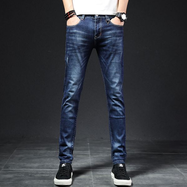 audwhale spring summer men slim fit jeans mid waist casual denim jeans pants for men full length straight overall, Blue
audwhale spring summer men slim fit jeans mid waist casual denim jeans pants for men full length straight overall, Blue