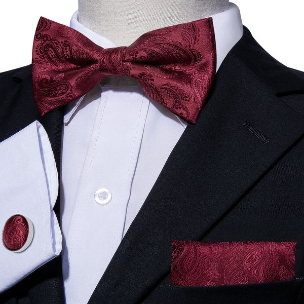 hi-tie red floral bow tie designer set with handkerchief cufflinks for mens luxury fashion wedding business party lh-826, Black;gray
hi-tie red floral bow tie designer set with handkerchief cufflinks for mens luxury fashion wedding business party lh-826, Black;gray