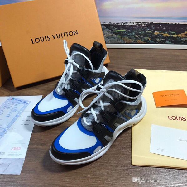 men womens platform leisure shoe fashion luxury design women shoes leather louisfalt spikes casual shoes design shoes quality, Black
men womens platform leisure shoe fashion luxury design women shoes leather louisfalt spikes casual shoes design shoes quality, Black