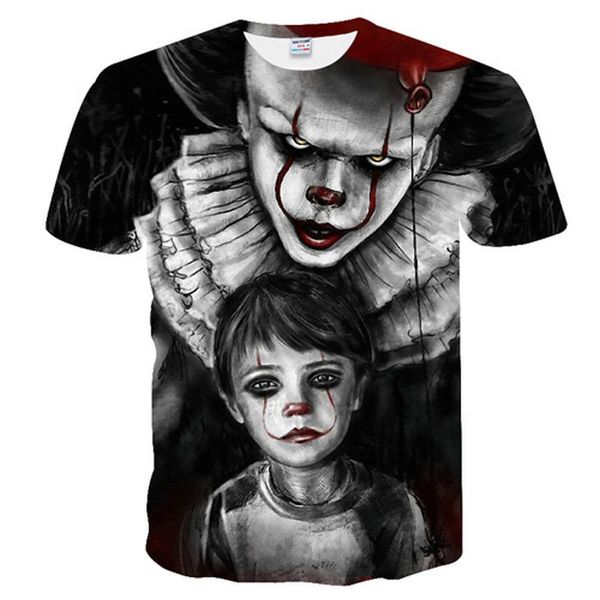 dressing2020 new men t shirt sketch the clown 3d printed t shirt men joker face casual o-neck male tshirt clown short sleeved joke, White;black
dressing2020 new men t shirt sketch the clown 3d printed t shirt men joker face casual o-neck male tshirt clown short sleeved joke, White;black