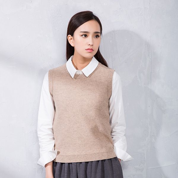 spring new style tank thick cashmere vest pullover slim fit wool vest solid color o neck crew neck sweater workwear, Black;white
spring new style tank thick cashmere vest pullover slim fit wool vest solid color o neck crew neck sweater workwear, Black;white