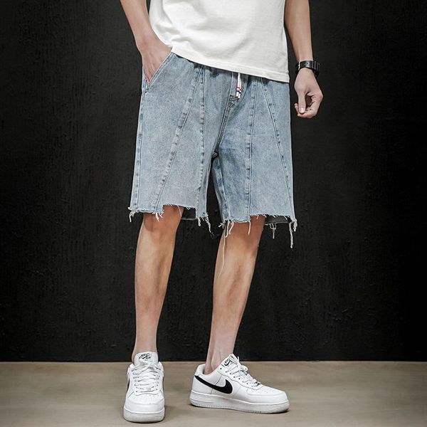 summer drawstring denim shorts men's fashion washed retro casual short jeans men streetwear hip hop loose straight jeans -5xl, Blue
summer drawstring denim shorts men's fashion washed retro casual short jeans men streetwear hip hop loose straight jeans -5xl, Blue