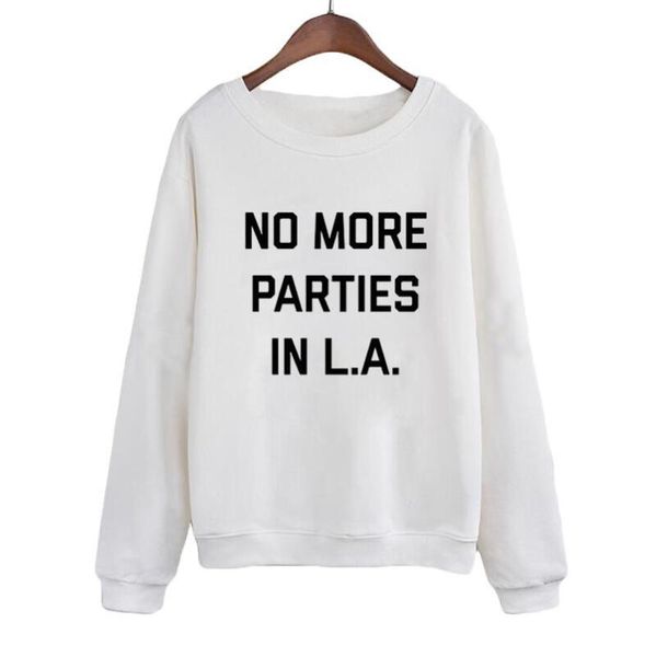 women jumper crewneck hoodies streetwear song lyrics hip hop white black pullover no more parties in .a. crewneck sweatshirt
women jumper crewneck hoodies streetwear song lyrics hip hop white black pullover no more parties in .a. crewneck sweatshirt
