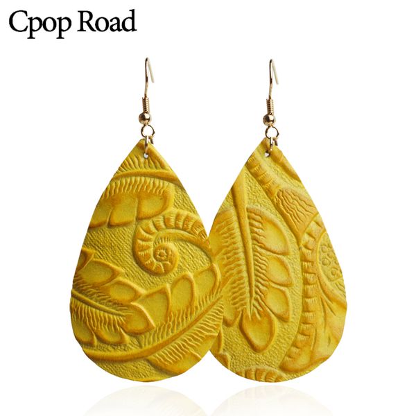 cpop embossing teardrop genuine leather earrings for women vintage sculptured statement dangle earring fashion jewelry 12pairs/lot drop ship, Silver
cpop embossing teardrop genuine leather earrings for women vintage sculptured statement dangle earring fashion jewelry 12pairs/lot drop ship, Silver