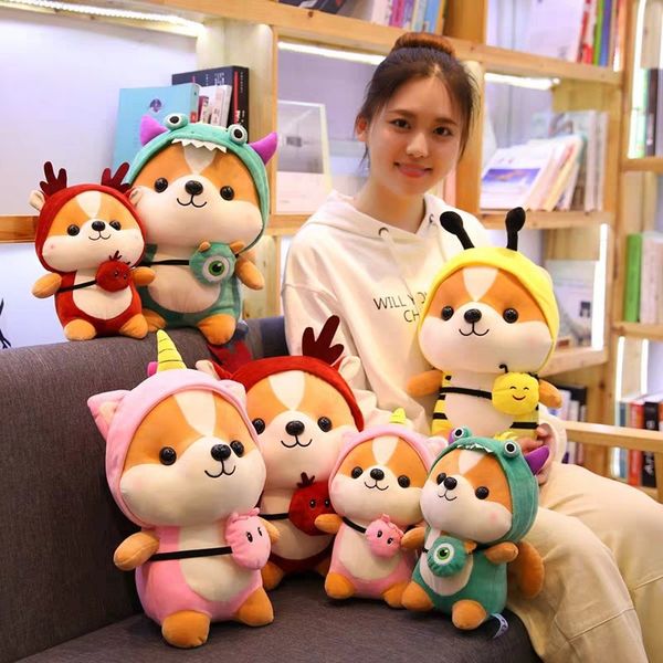 2020 cartoon creative turned dinosaur cute squirrel plush toys wearing elk clothes squirrel christmas gifts kiids toys 25cm
2020 cartoon creative turned dinosaur cute squirrel plush toys wearing elk clothes squirrel christmas gifts kiids toys 25cm