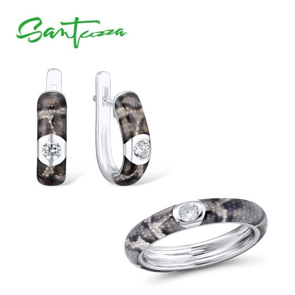 santuzza silver jewelry set for woman eternity ring earrings 925 sterling silver party fashion jewelry colorful handmade enamel cx200623, Slivery;golden
santuzza silver jewelry set for woman eternity ring earrings 925 sterling silver party fashion jewelry colorful handmade enamel cx200623, Slivery;golden