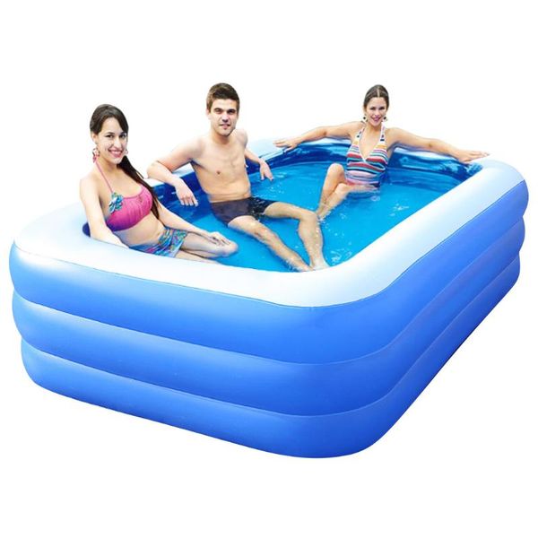 Children Bathing Tub Household Thicken Inflatable Ocean Ball Swimming Pool Fishing Kids Home Use Paddling Pool Square 0528