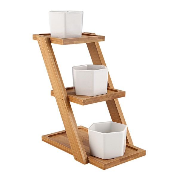 fashion-1 set modern minimalist white ceramic flower pot succulent plant pot 3 bonsai planters with 3-tier bamboo shelf home gar
fashion-1 set modern minimalist white ceramic flower pot succulent plant pot 3 bonsai planters with 3-tier bamboo shelf home gar