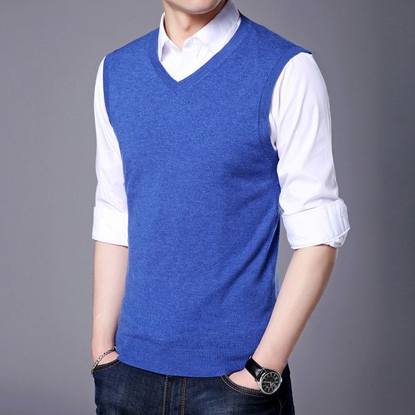 mrmt 2019 brand autumn winter new men's vest knitted100% wool pure vest for male color v collar, Black;white
mrmt 2019 brand autumn winter new men's vest knitted100% wool pure vest for male color v collar, Black;white