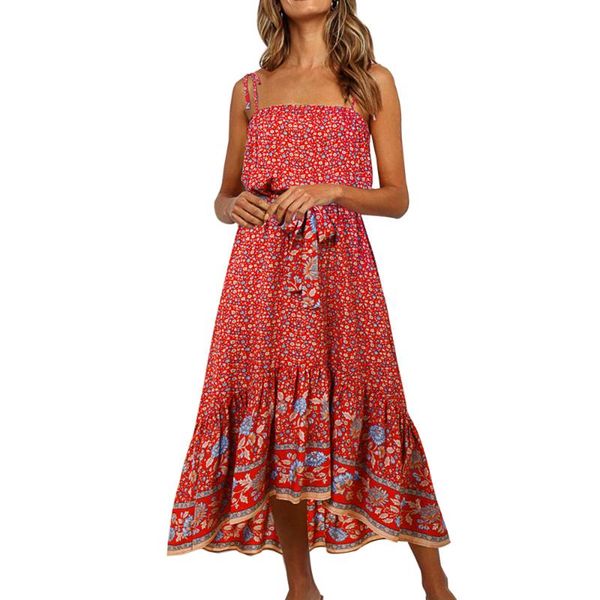 boho chic summer vintage strap midi dreses floral print 2019 new fashion women sleeveless beach dresses vestidos, Black;gray
boho chic summer vintage strap midi dreses floral print 2019 new fashion women sleeveless beach dresses vestidos, Black;gray
