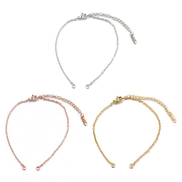 5pcs diy unfinished bracelets adjustable titanium extender chain jewelry making, Golden;silver
5pcs diy unfinished bracelets adjustable titanium extender chain jewelry making, Golden;silver