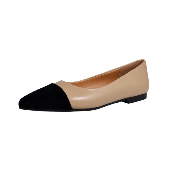new flat-bottom shoes women genuine leather color matching fabric pointed spring and autumn handmade fashion casual women shoes, Black
new flat-bottom shoes women genuine leather color matching fabric pointed spring and autumn handmade fashion casual women shoes, Black