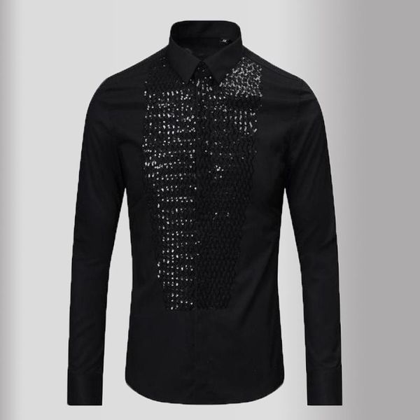minglu black white mens shirts luxury sequin embroidery long sleeve causal mens dress shirts slim fit party male 3xl
minglu black white mens shirts luxury sequin embroidery long sleeve causal mens dress shirts slim fit party male 3xl