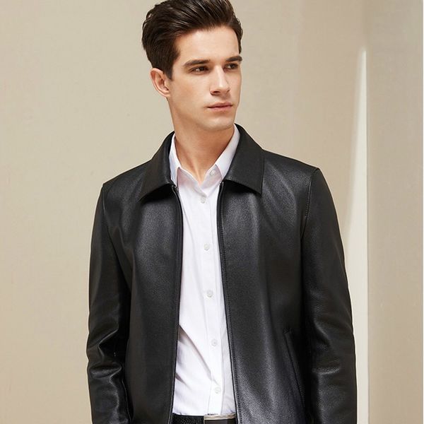 2020 fashion mens coat 100% cow leather business men jacket natural cow leather high-quality coat, Black
2020 fashion mens coat 100% cow leather business men jacket natural cow leather high-quality coat, Black