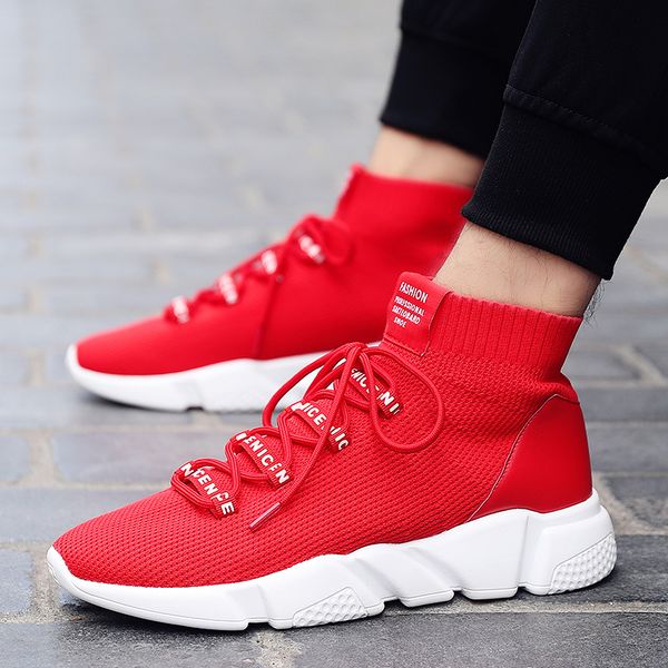 vogue main push breathable fashion men ankle boots professional anti-skid design comfortable youth sock shape male boots, Black
vogue main push breathable fashion men ankle boots professional anti-skid design comfortable youth sock shape male boots, Black