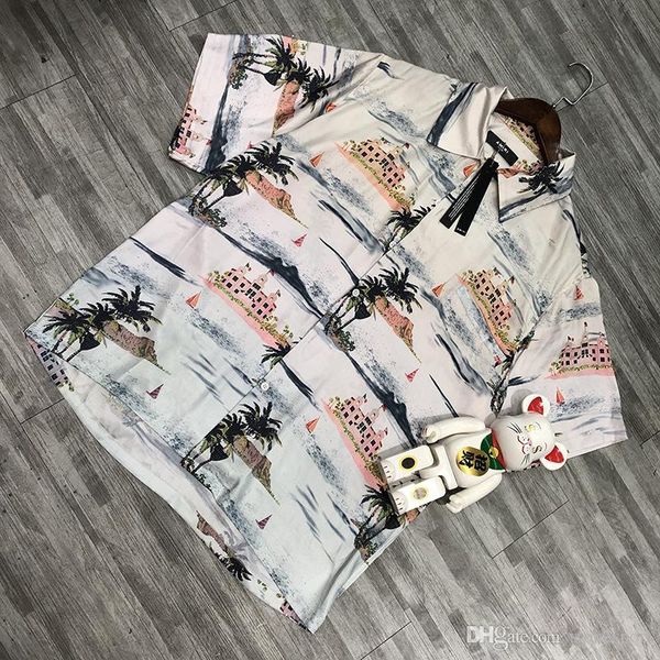 2020 spring new high street amir hawaii beach landscape printed cotton shirt short sleeve s -xl, Black;brown
2020 spring new high street amir hawaii beach landscape printed cotton shirt short sleeve s -xl, Black;brown