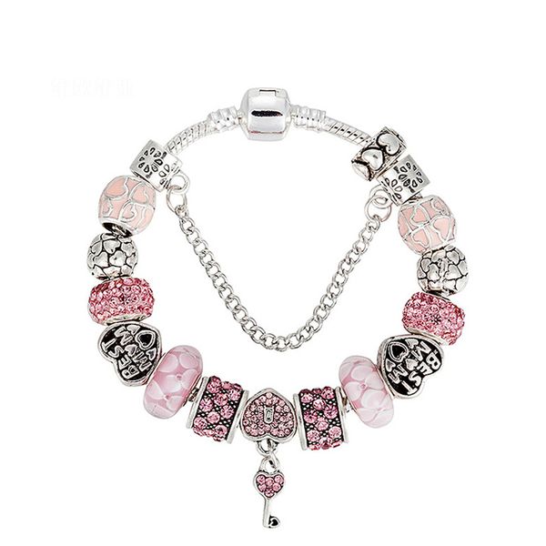 2019 luxury fashion brand original design pandora bracelet heart lock diy coloured glaze beads pendant bracelet wholesale, Black
2019 luxury fashion brand original design pandora bracelet heart lock diy coloured glaze beads pendant bracelet wholesale, Black